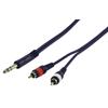 Cavo HQ HQM-239/1,5   Connettore 1: jack 6.35mm Maschio Stereo,  Connettore 2: 2x RCA Maschio  Lunghezza:1,5 m.